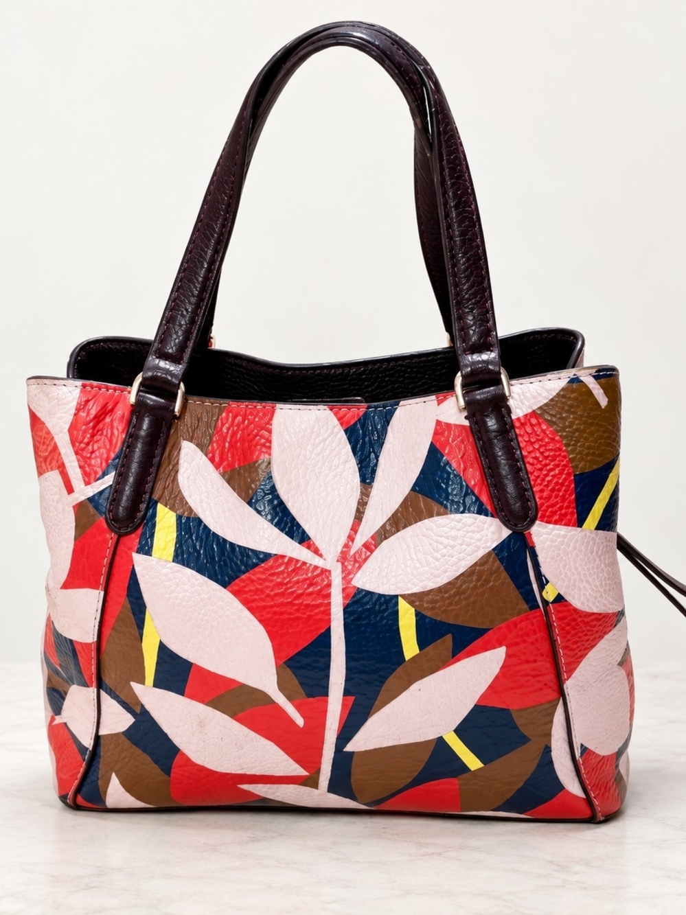 Kate Spade New York Multicolor Floral Leaf Print Tote Bag - Picture 4 of 12